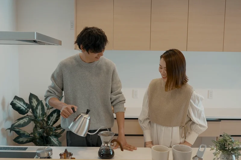 夫婦で愉しむコーヒーの準備