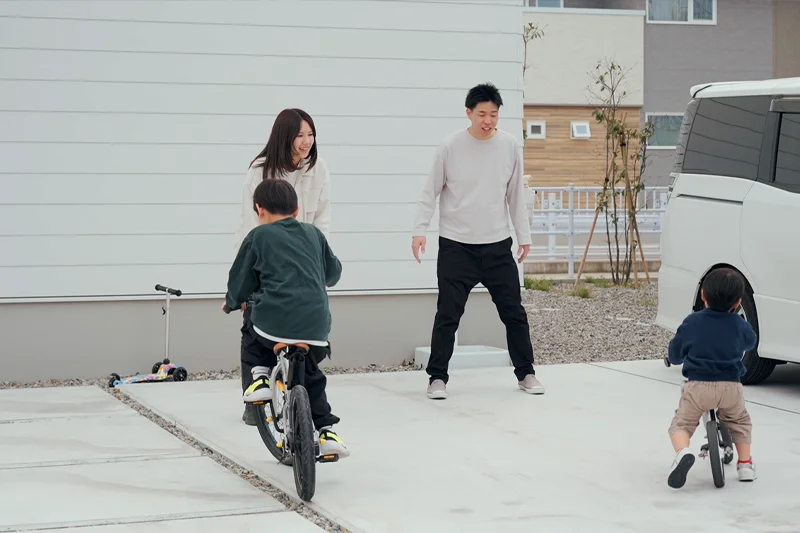 自転車でも遊べる